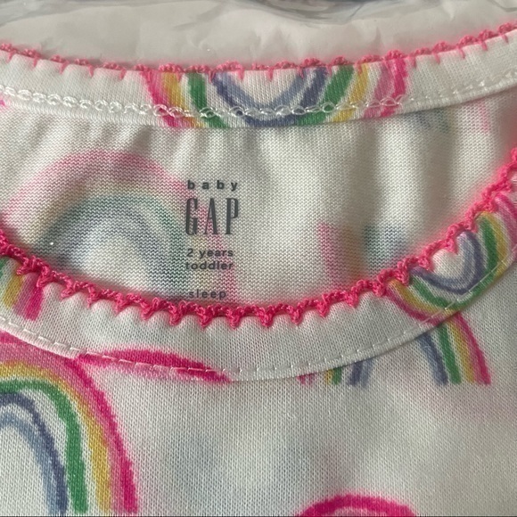 Gap 3 pcs Girls Nightgown Pajamas Set - Picture 4 of 8